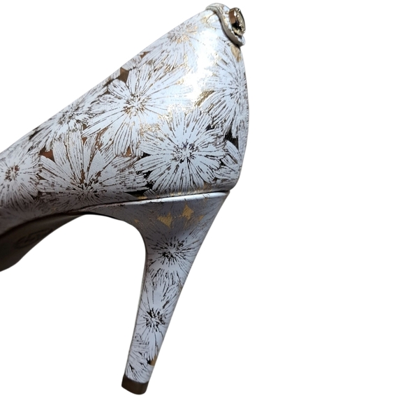 Michael Kors Dorothy Flex Floral Leather Pump Size 10M - Picture 11 of 16
